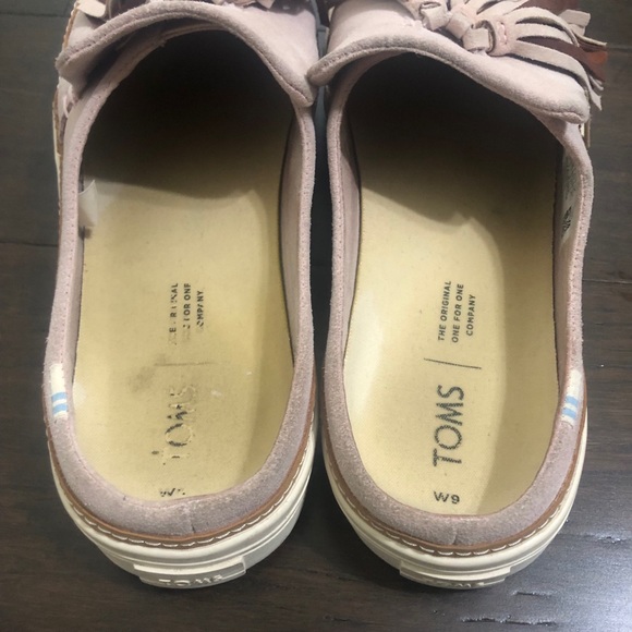 Toms Sunrise Suede Slip On Tassel Sneaker Size 9 - Picture 5 of 8